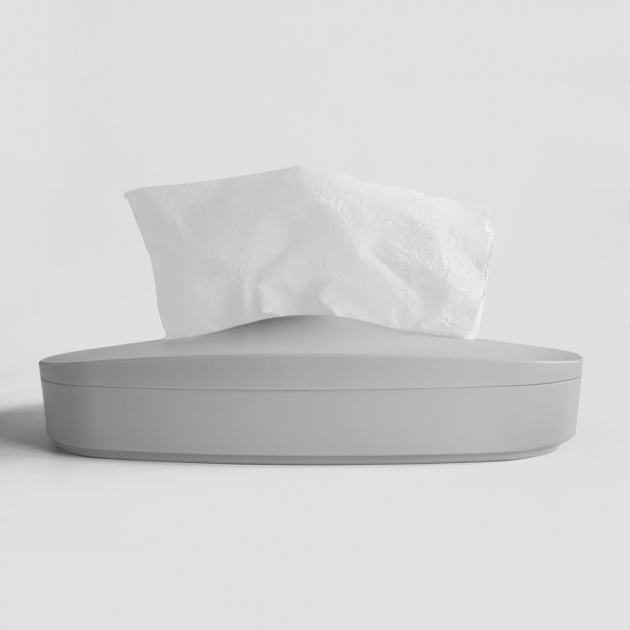 Flexible Tissue Box - Cream Gray 1