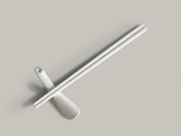 Balanced Chopsticks Rest - Simple beige 2