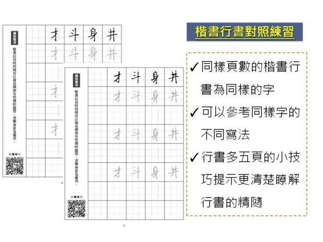 【葉曄楷書行書練習組】10本(楷書4本，行書4本，詩集2本) 5