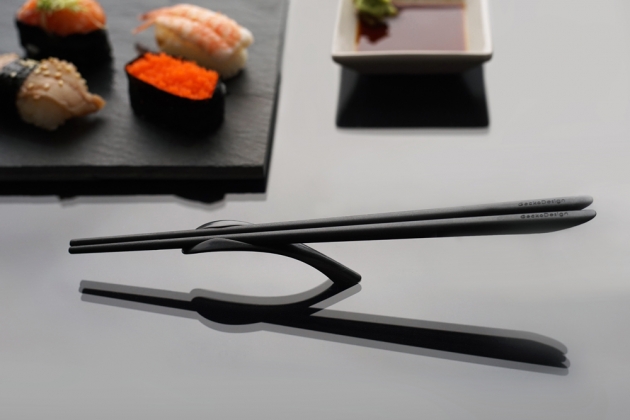 Balanced Chopsticks Rest - Modern black 6