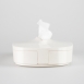 Flexible Tissue Box - Vanilla White